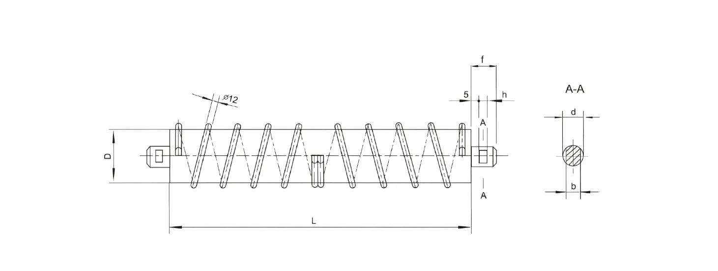 DTII Belt Conveyor Impact Roller for Mining Machinery