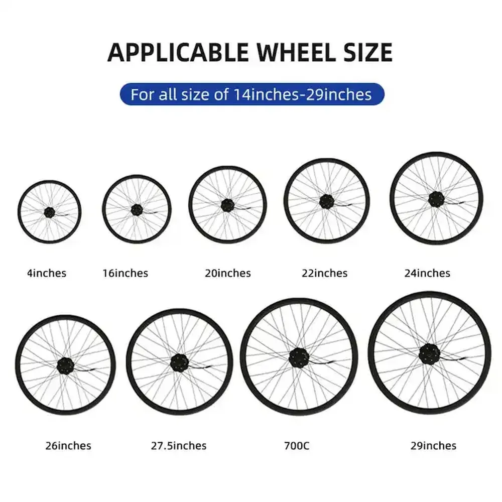 Silver Rear Hub Motor Electric Bicycle Conversion Kit DIY Motor Set