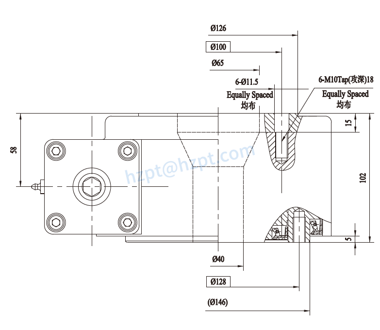 EGA5C Series Slewing Drive