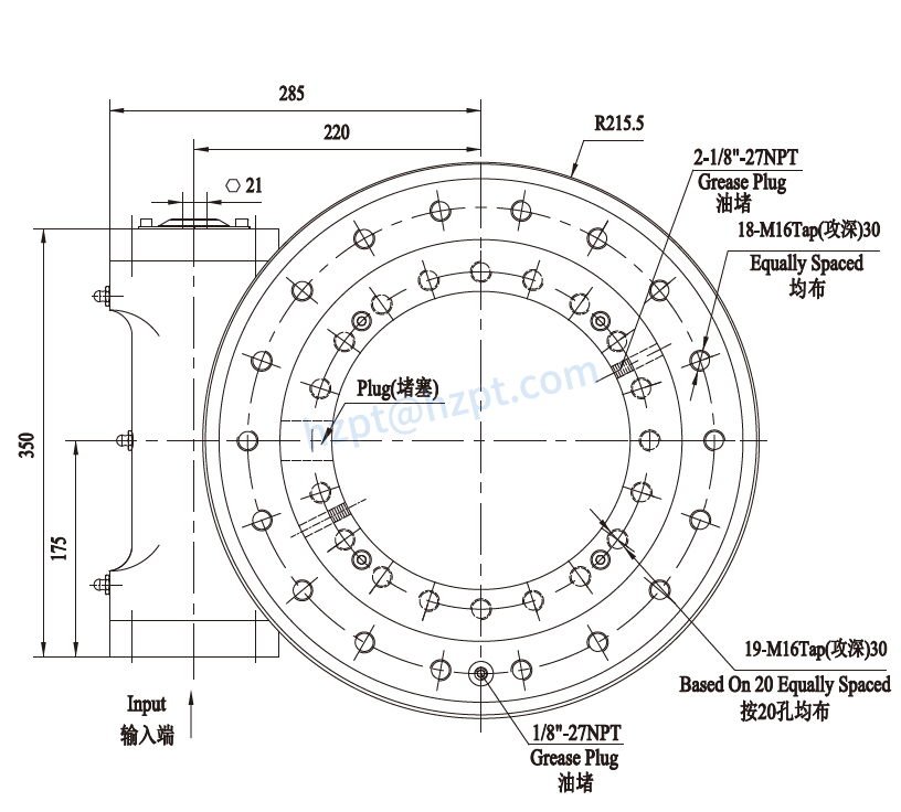 EGE12 Series Slewing Drive