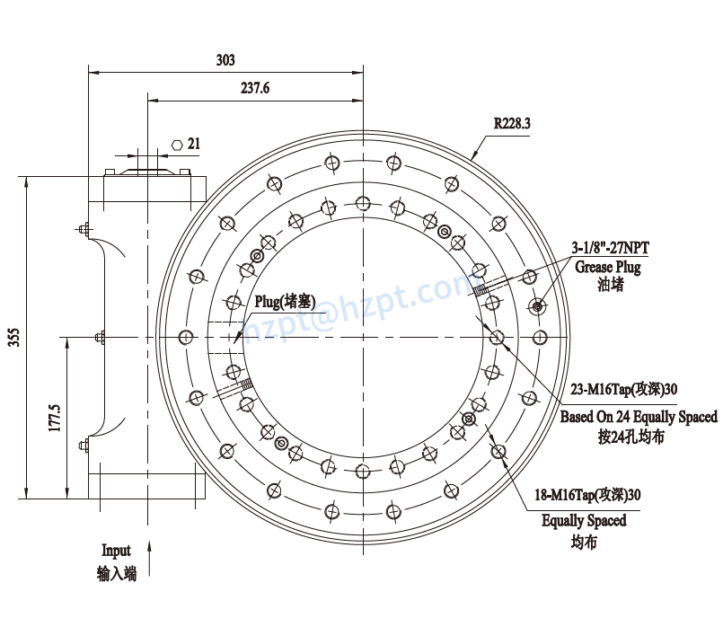 EGE14 Series Slewing Drive