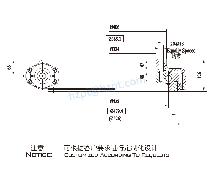 EGE17 Series Slewing Drive