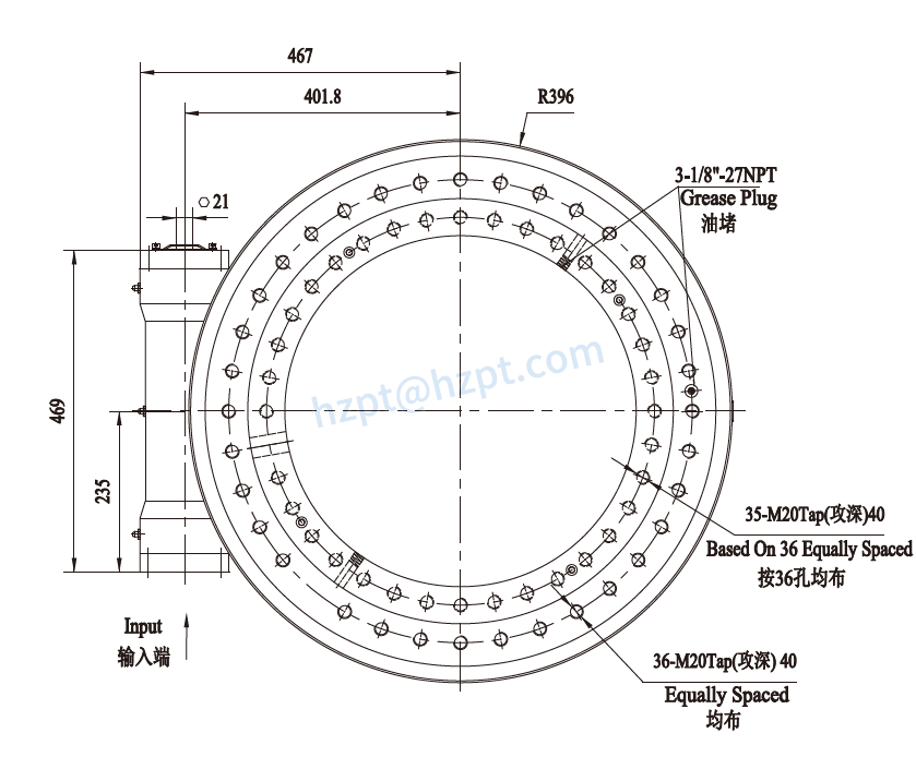 EGE25 Series Slewing Drive