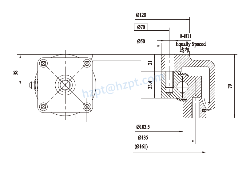 EGE5 Series Slewing Drive