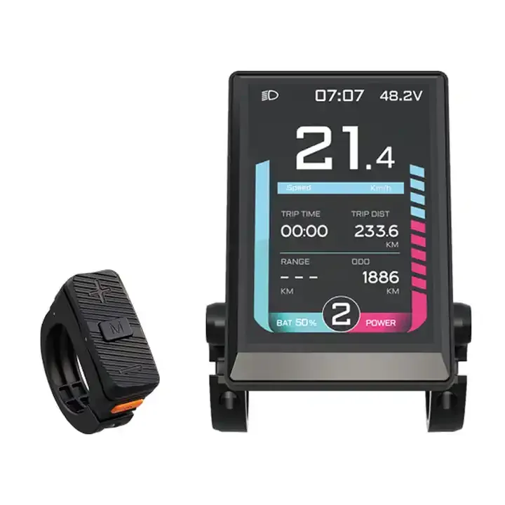 OEM High Quality 22.2mm Handlebar Diameter Ebike 36V LCD Speed Display