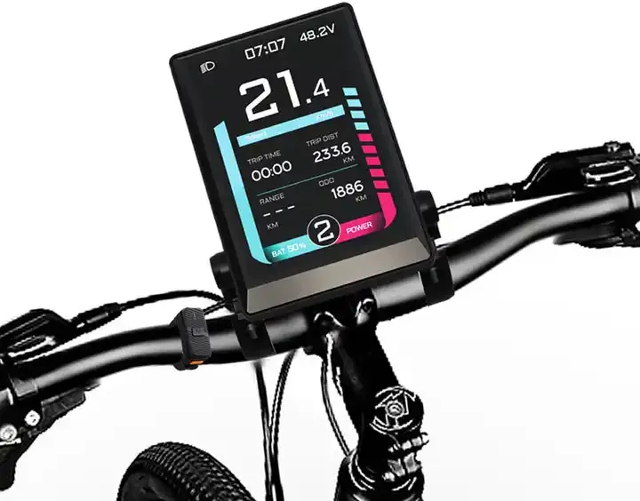 OEM High Quality 22.2mm Handlebar Diameter Ebike 36V LCD Speed Display