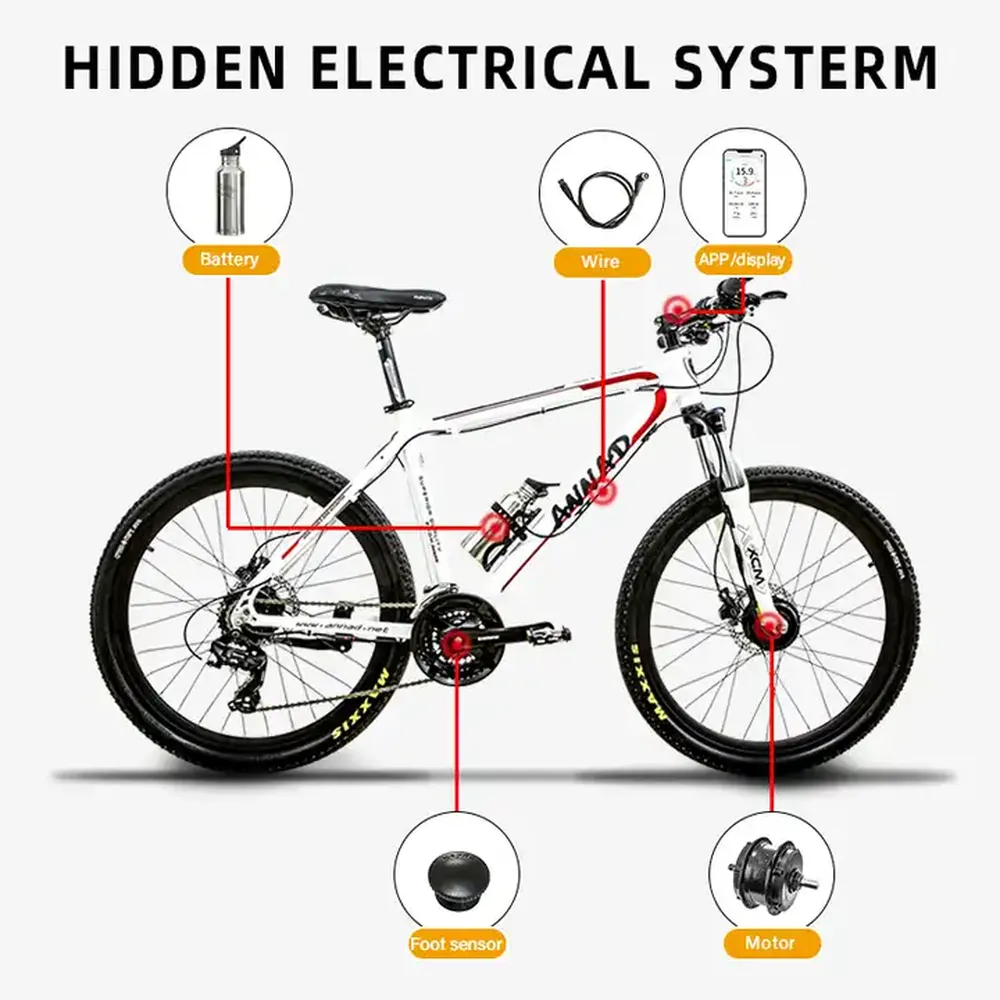 Raydafon Front Motor Electric Cycle Kit Ebike Conversion Kit Bike Motor