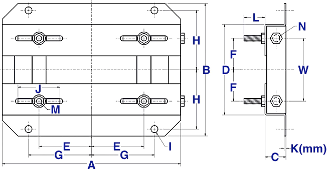 405T Electric Motor Slide Base