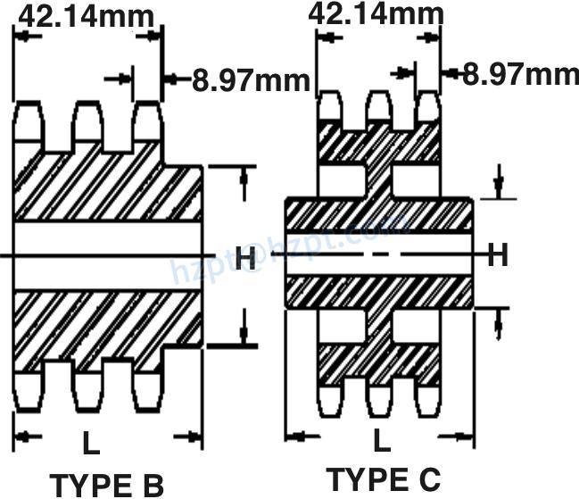 10B-3 Metric Roller Chain Sprockets