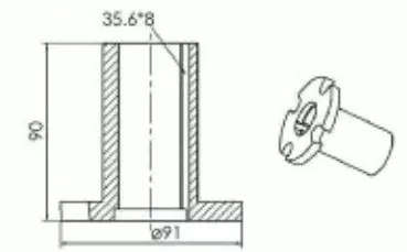 198279A1/1319232C1 Hub For Case-IH Combine Grain Handling