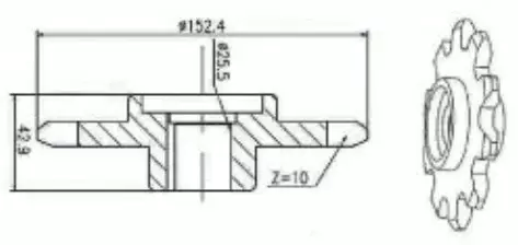80417785 Chain sprocket For New Holland Combine Harvest