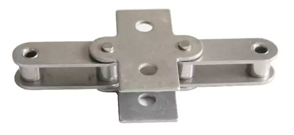 Stainless Steel Double Pitch Conveyor Chain With Attachments