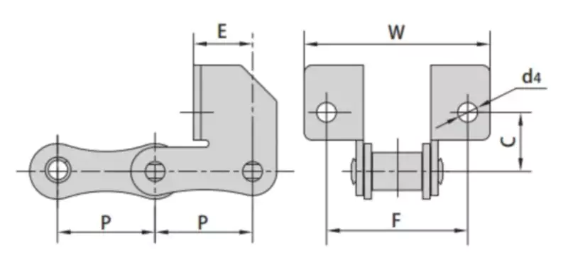 P41.3SD Special Agricultural Chains with SD Attachments