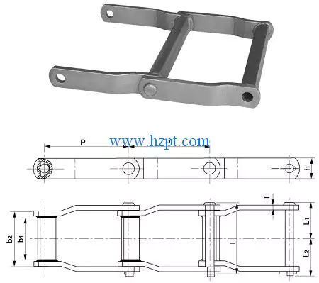 Wide Series Welded Offset Sidebar Chain