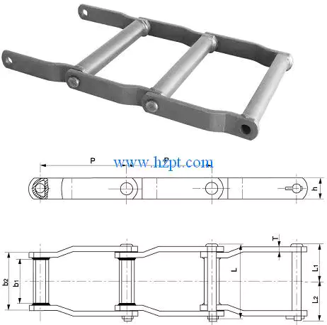 Wide Series Welded Offset Sidebar Chain