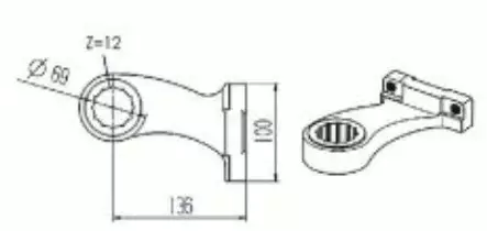 H86911 Kinfe Drive Arm For John Deere Combine Header