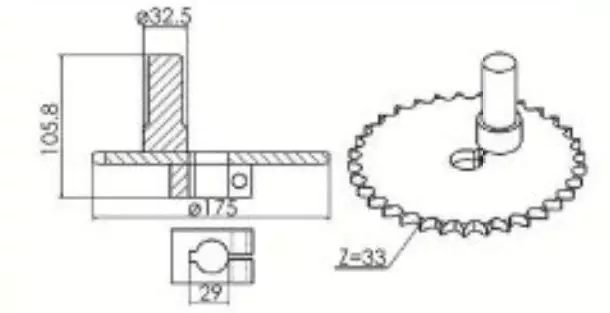 Z11690 Straw Walker Sprocket For John Deere Combine