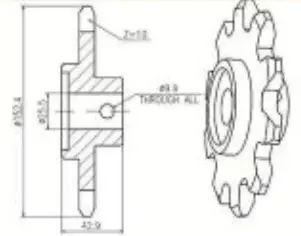 80417785 Chain sprocket For New Holland Combine Harvest