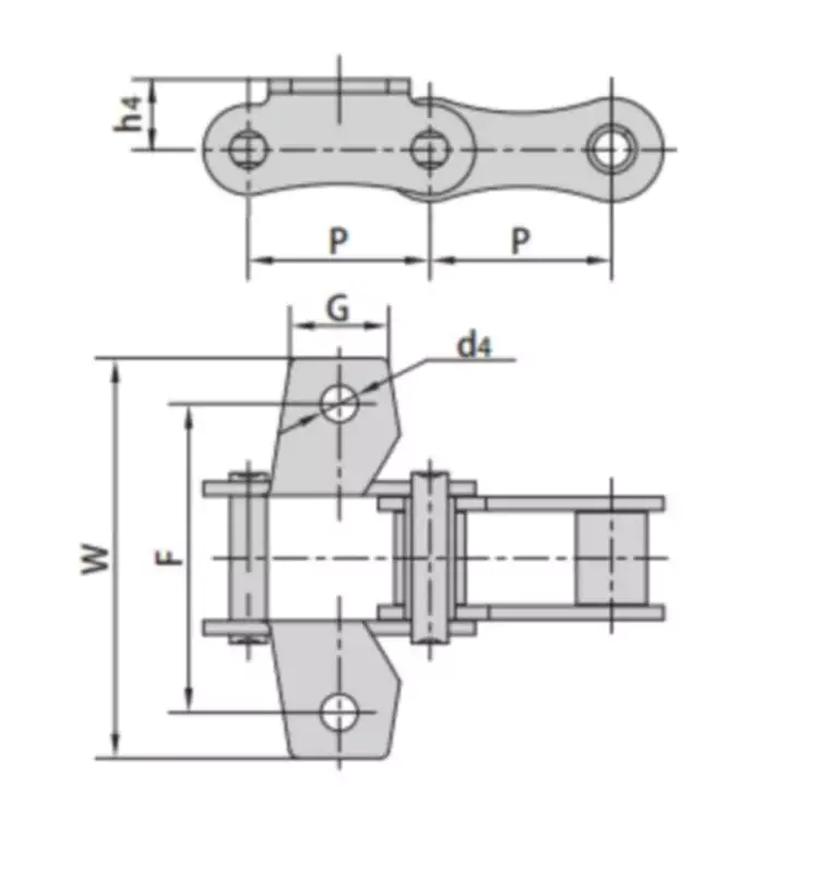 P41.3K1 Special Agricultural Chains with K1 Attachments