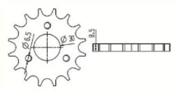 Z30028 Straw Walker Sprocket For John Deere Combine