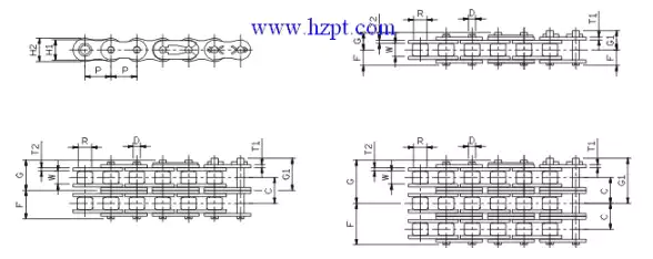 Heavy Duty Chain 25H 50H 60H 80H 100H 120H 140H 160H 180H 200H