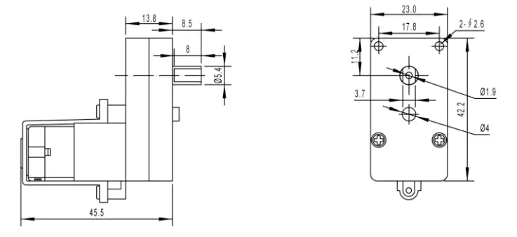 Low Noise Basic DC Toy Motor for Toy Car TGP02S-A130