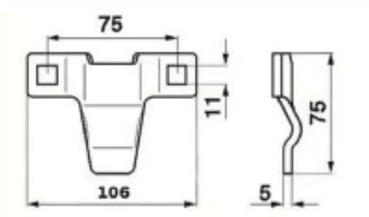 Z10417 Knife Thumb For John Deere Combine & Header