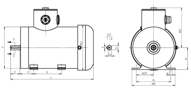 IEC Stainless Steel Motor B3 Foot Mounted TEFC