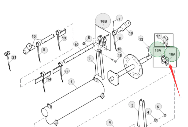 H136954/H175727 Plastic Bearing Kit For John Deere Header & Cutting Platform