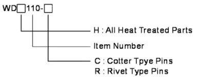 Welded Steel Drag Chain WDH110-R WDH112-R WDH120-R WDH2210-R WDH480-R WDH116-R