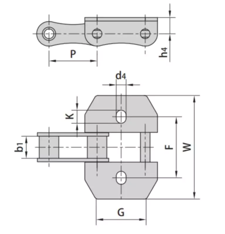 CA642S103 Special Agricultural Chain With Attachments