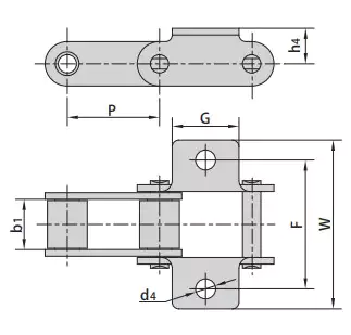 CA550 Agricultural Chain A1F5 Attachments 55VDK1 CA550A1F5 CA557A1F1 S77F1K1 S77F2K1 CA557K1F5