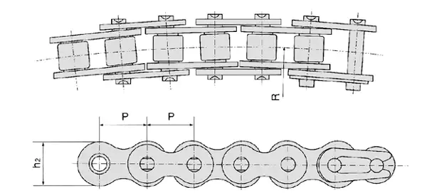 60SBSS Stainless Steel Side Bow Chain