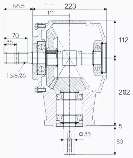 RDF-75 Rotary Tiller Cultivator Gearbox for Agricultural