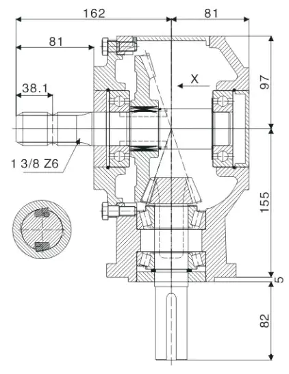 RDF-9.311 Rotary Tiller Cultivator Gearbox for Agricultural