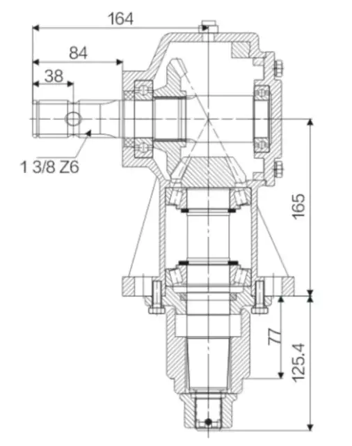 Agricultural Lawn Mower Gearbox RDF-GS4RC