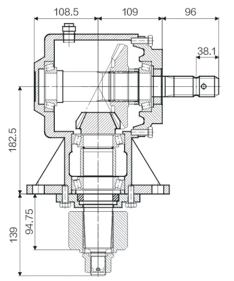 Agricultural Lawn Mower Gearbox RDF-RC61