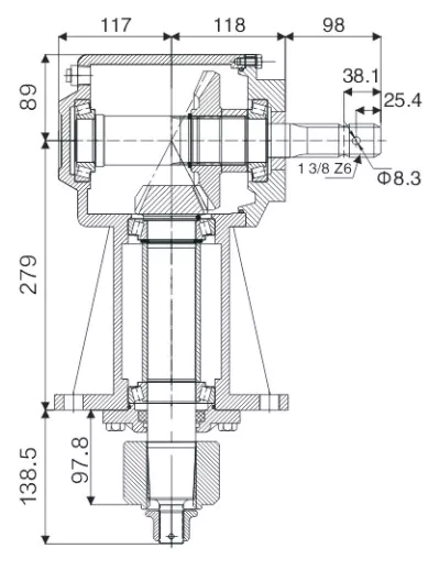 Agricultural Lawn Mower Gearbox RDF-RC81
