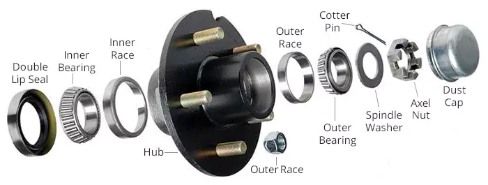 Trailer Hub and Drum H440-2A Idler 4 bolts