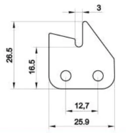 Sharp Top Cotton Swab Chain for Automatic Cotton Swab Machine