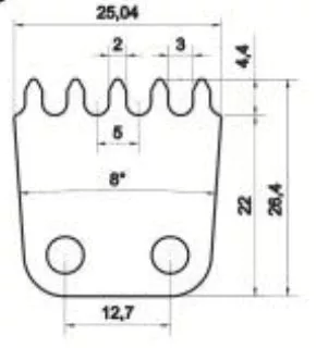 Sharp Top Cotton Swab Chain for Automatic Cotton Swab Machine