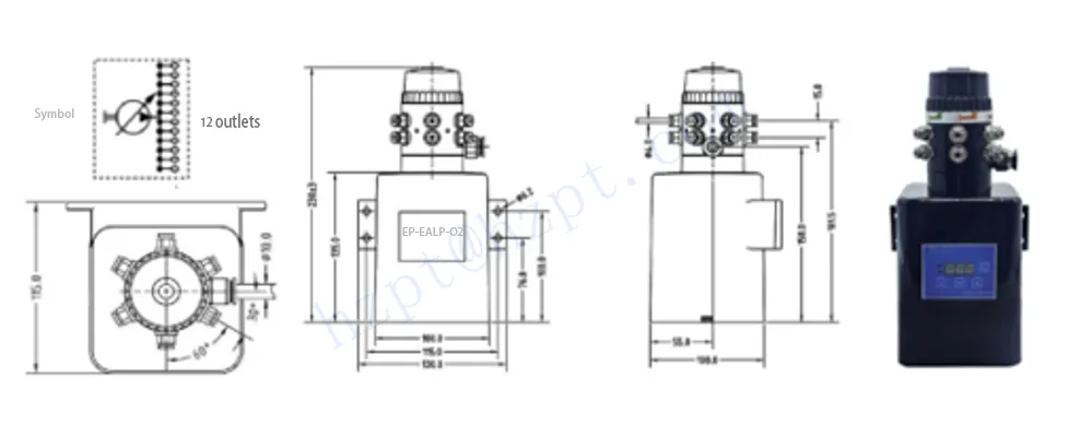 RDF-EALP-O2 Series Electric Drive Piston Pumps Lubrication Pump for CLAAS foldable harvesting platform Replacement of BEKA 10138503/AZU