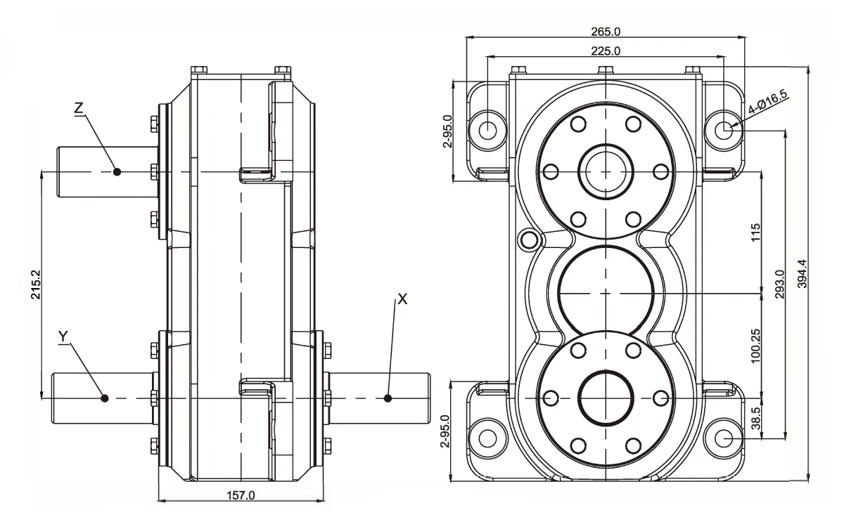 Square Baler Gearbox RDF-FK215