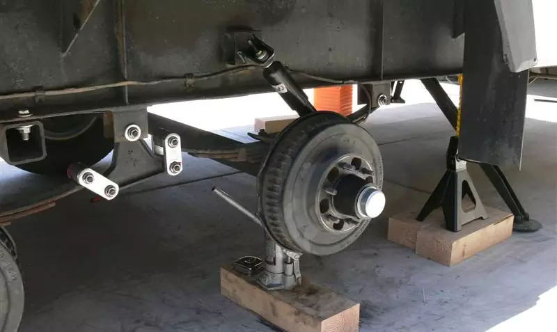 Idler Trailer Axle Shaft Spring Axles 3500lbs With 5 Stud Hub Drum