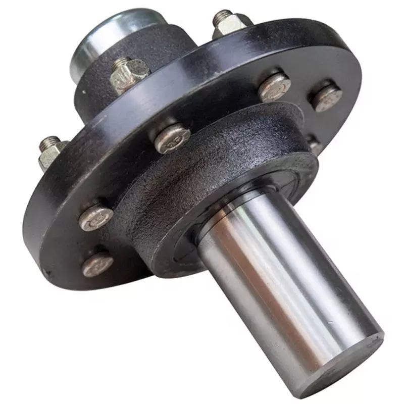Agricultural Trailer Parts 8 Lug Trailer Half Axle Hub With Spindle