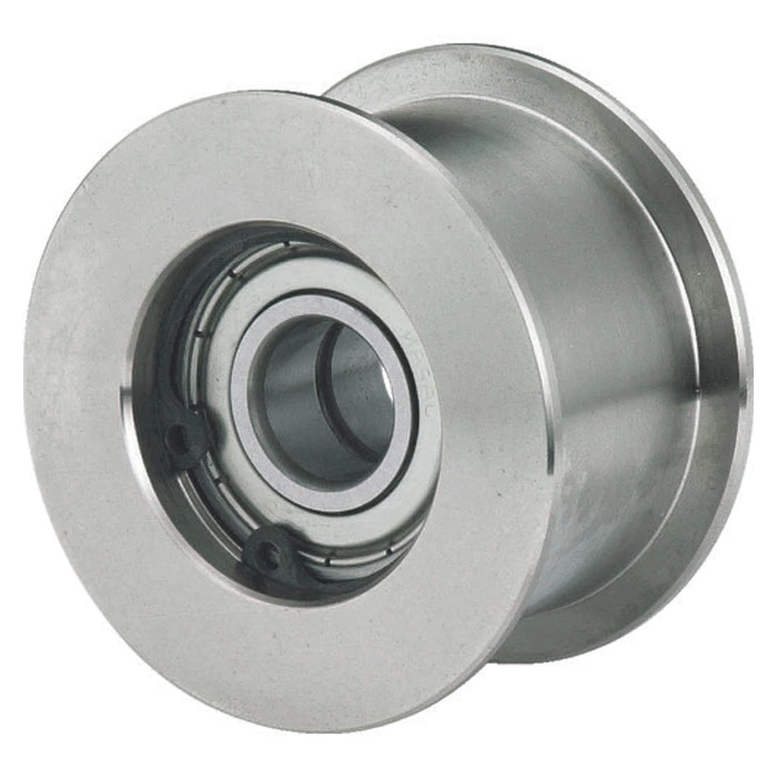 What materials are V pulleys and sheaves made from?