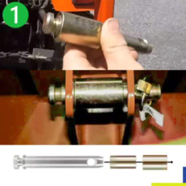 Adapter Bushings Kit for CAT 1 Quick Hitch