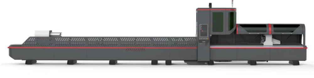 Horizontal structure three chucks heavy duty pipe cutting machine FLT-6023EPT