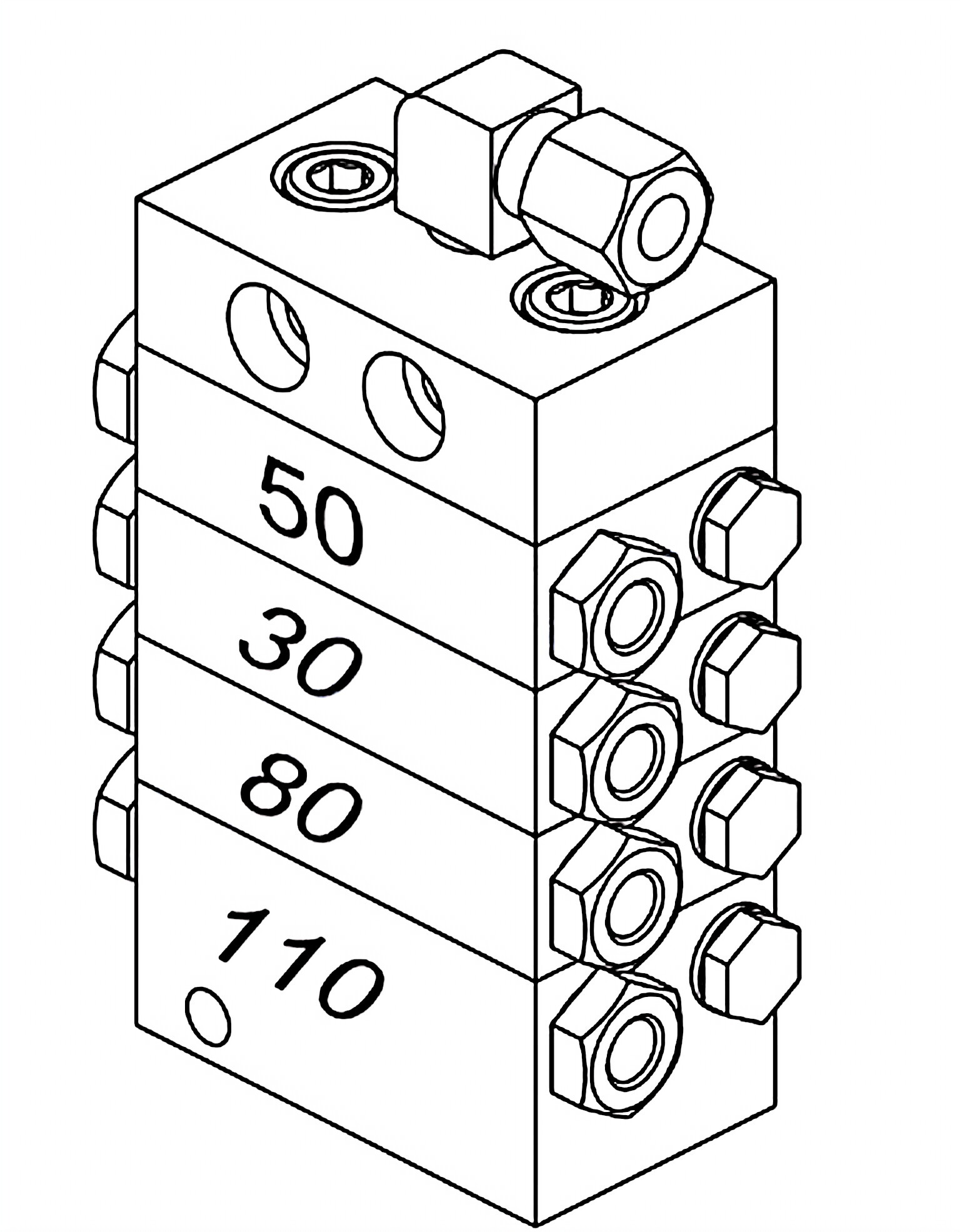 RDF-MX-F Series Valves Grease&Oil Progressive Distributor Lubrication Distributor for KRONE Silage machine OEM 186-901.5+912 Replacement of BEKA MX-F