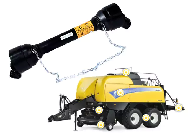 PTO Shaft for New Holland Square Balers 900 Models